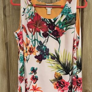 Chico's Vibrant Floral Tank Top - Multicolor